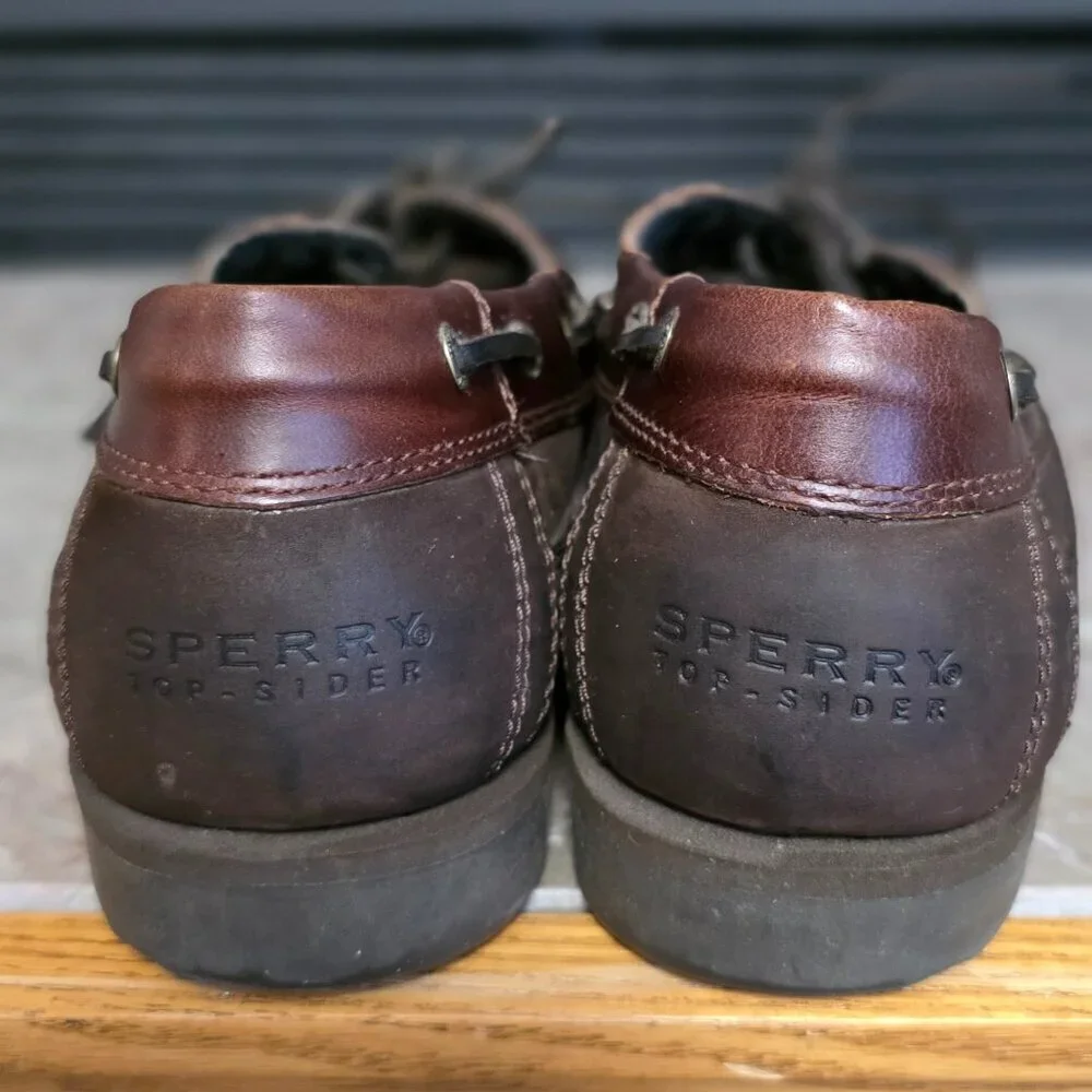 Sperry Top-Sider Brown Leather Boat Shoes Men's 10M Like New
